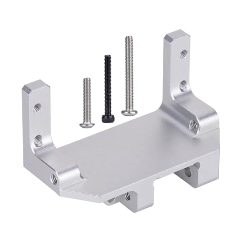 QOAKSDY RC Teile Kompatibel Mit SCX10 III Upgrade-Teilen Aus Aluminiumlegierung, Portalachse, Servohalterung, 4-Link-Aufhängung Für 1/10 RC Crawler-Autozubehör(Silver) von QOAKSDY
