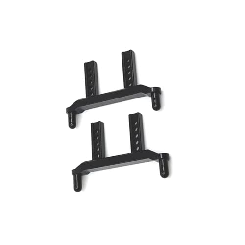 QOAKSDY RC Teile Kompatibel Mit SCY 16101 16102 16103 16106 16201 Für JJRC Q130A Q130B Q141 Q117 1/16 RC-Autoteile, Metall-Karosseriehalterung Vorne Und Hinten(Black) von QOAKSDY