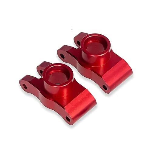 QOAKSDY RC Teile Kompatibel Mit SCY 16102 Für JJRC 1/16 Ferngesteuertes Auto. Verbesserte Metallbeschläge Hinterachse Für Sitz-Hinterrad-Zubehör(Red) von QOAKSDY