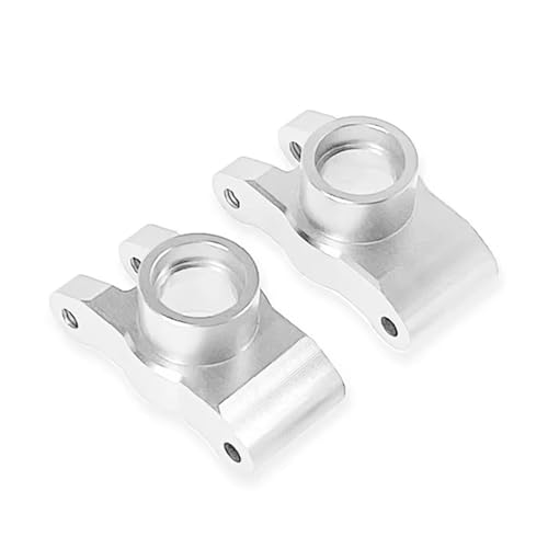 QOAKSDY RC Teile Kompatibel Mit SCY 16102 Für JJRC 1/16 Ferngesteuertes Auto. Verbesserte Metallbeschläge Hinterachse Für Sitz-Hinterrad-Zubehör(Silver) von QOAKSDY