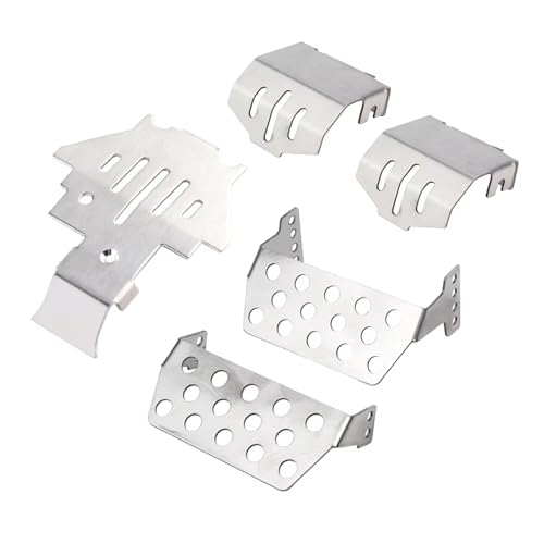 QOAKSDY RC Teile Kompatibel Mit TRX-4 Stahl Für Chassis Armor Axle Protector Skid Plate 1/10 RC Crawler Upgrade Teil Zubehör von QOAKSDY