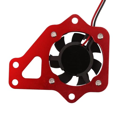 QOAKSDY RC Teile Kompatibel Mit TRX4 ESC Easy Start Trigger Netzschalter Mit Lüfter 1/10 RC Crawler Upgrade Teile Zubehör(Red) von QOAKSDY
