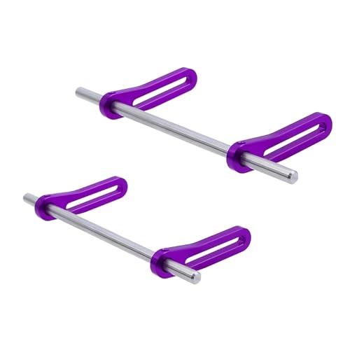 QOAKSDY RC Teile Kompatibel Mit TRX4 Für SCX10 Für Capra Für Dodge Für Wagon Für LCG Vorne Hinten MODULARE Stoßstange Bull Bars 1/10 RC Crawler Für Chassis(Purple) von QOAKSDY