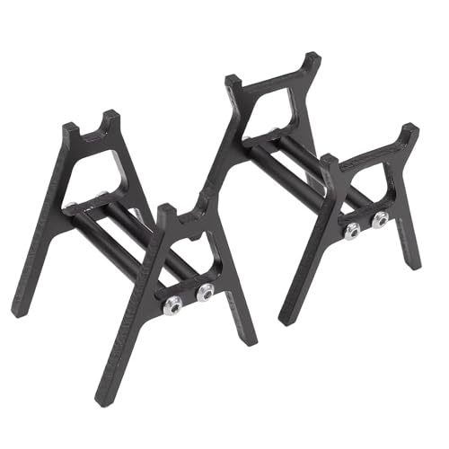 QOAKSDY RC Teile Kompatibel Mit TRX4M Für SCX24 AX24 Für FCX24 UTB18 1/18 1/24 RC Auto Wartungsszene Ständer Simulationswerkzeug Werkbank-Display-Ständer(Black) von QOAKSDY