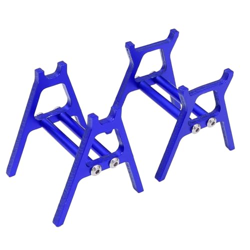 QOAKSDY RC Teile Kompatibel Mit TRX4M Für SCX24 AX24 Für FCX24 UTB18 1/18 1/24 RC Auto Wartungsszene Ständer Simulationswerkzeug Werkbank-Display-Ständer(Blue) von QOAKSDY