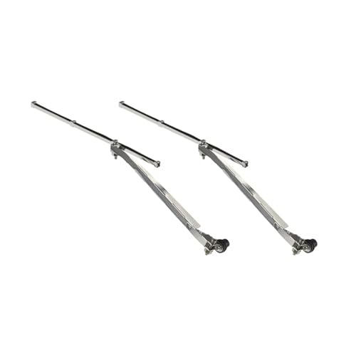 QOAKSDY RC Teile Kompatibel Mit Traction Für KM Für Tank 300 1/8 RC Auto Für Modell Metall 3D Beweglicher Wischer Upgrade Teile Zubehör Kit(Silver) von QOAKSDY