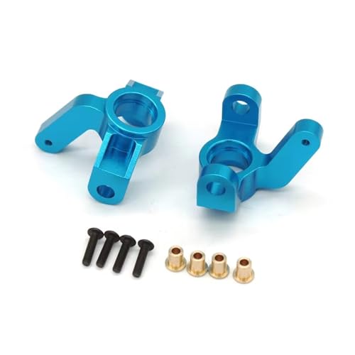 QOAKSDY RC Teile Kompatibel Mit VKAR Für Bison 4WD 1/10 Fernbedienung Auto Metall Upgrade Zubehör Ersatzteile Lenkung Tasse ET1004(Blue) von QOAKSDY