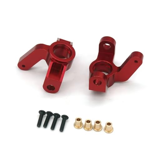 QOAKSDY RC Teile Kompatibel Mit VKAR Für Bison 4WD 1/10 Fernbedienung Auto Metall Upgrade Zubehör Ersatzteile Lenkung Tasse ET1004(Red) von QOAKSDY