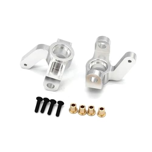 QOAKSDY RC Teile Kompatibel Mit VKAR Für Bison 4WD 1/10 Fernbedienung Auto Metall Upgrade Zubehör Ersatzteile Lenkung Tasse ET1004(Silver) von QOAKSDY