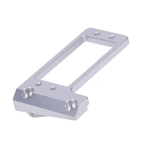 QOAKSDY RC Teile Kompatibel Mit VP Für Capra F9 DIY Für LCG Für Chassis-Upgrade Vorderachse BAT Servohalterung Niedriger Schwerpunkt Für 1/10 RC Crawler Auto(Silver) von QOAKSDY