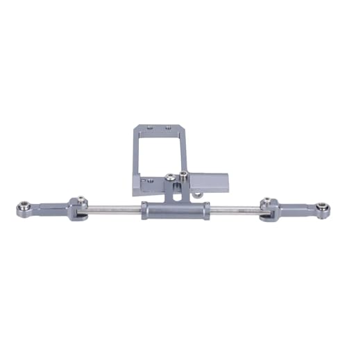 QOAKSDY RC Teile Kompatibel Mit VP VS4-10 1/10 RC Crawler Auto Portalachse Bta Servo Mount Scale Hydraulische Lenkverbindung Upgrade Kit Teile(Gray) von QOAKSDY
