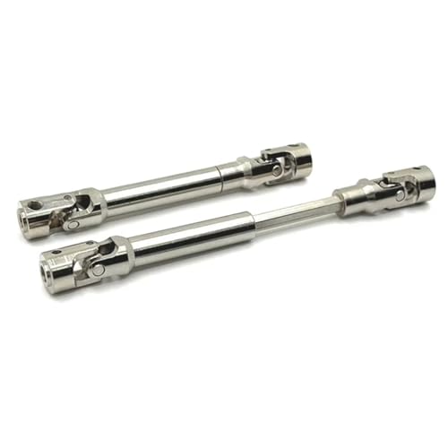 QOAKSDY RC Teile Kompatibel Mit WLtoys 104006 104010 104020 104026 1/10 RC Autoteile Metall-Upgrade Vorne Und Hinten Antriebswelle von QOAKSDY