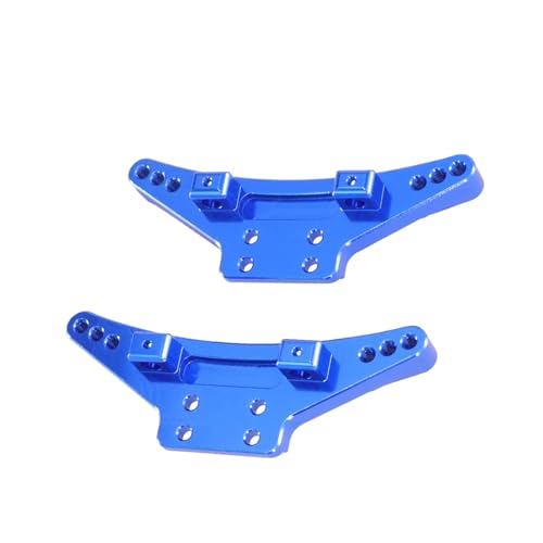 QOAKSDY RC Teile Kompatibel Mit WLtoys 104009 12401 12402 12403 12404 12409 Upgrade-Modifikation Vordere Und Hintere Stoßdämpferhalterung RC-Autoteile(Blue) von QOAKSDY