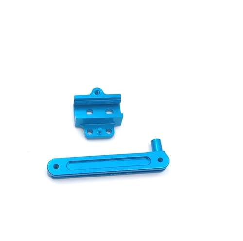 QOAKSDY RC Teile Kompatibel Mit WLtoys 12427 12428 12423 12429 FY01 FY02 FY03 1/12 RC Autoteile Zubehör Metall Upgrade Lenkungssatz(Blue) von QOAKSDY