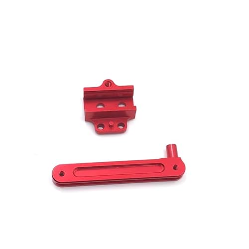 QOAKSDY RC Teile Kompatibel Mit WLtoys 12427 12428 12423 12429 FY01 FY02 FY03 1/12 RC Autoteile Zubehör Metall Upgrade Lenkungssatz(Red) von QOAKSDY
