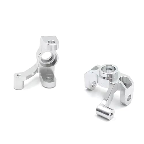 QOAKSDY RC Teile Kompatibel Mit WLtoys 12427 12428 12423 12429 FY01 FY02 FY03 Metall Upgrade Front Steering Cup RC Autoteile(Silver) von QOAKSDY