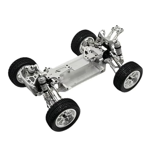 QOAKSDY RC Teile Kompatibel Mit WLtoys 144010 144001 144002 1/14 RC Autoteile Zubehör Upgrade Metall Modifizierter Rahmen(Silver) von QOAKSDY