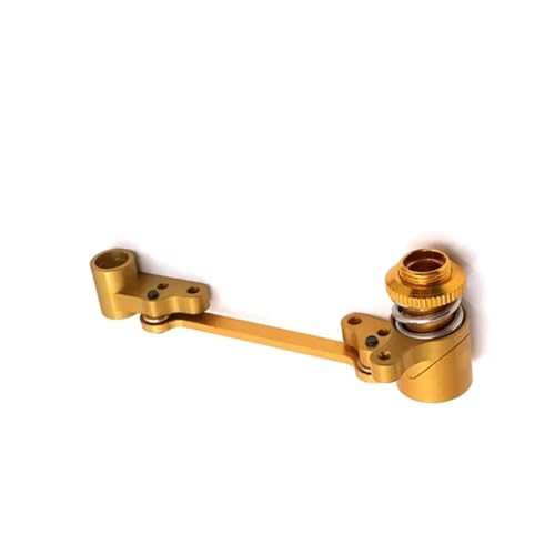 QOAKSDY RC Teile Kompatibel Mit WLtoys 144010 144001 144002 124016 127017 124018 124019 LC 1/14 RC Autoteile Upgrade Der Metalllenkbaugruppe(Yellow) von QOAKSDY