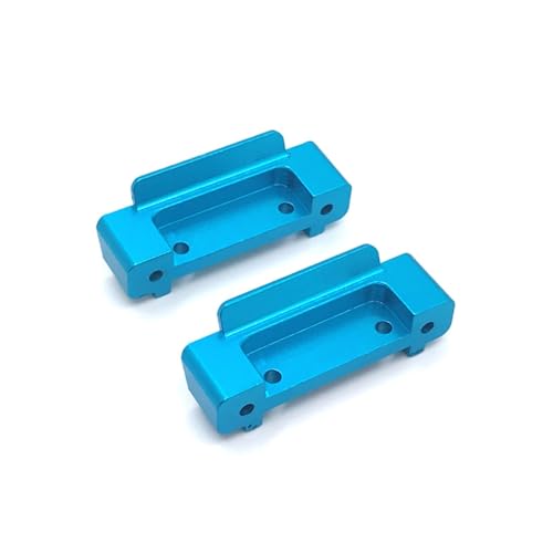 QOAKSDY RC Teile Kompatibel Mit WLtoys 184011 A949 A959 A969 A979 K929 1/18 rc Cars Upgrade Refit Vorne Und Hinten Unten Für Schwingarmbefestigungen Schutzstange(Blue) von QOAKSDY