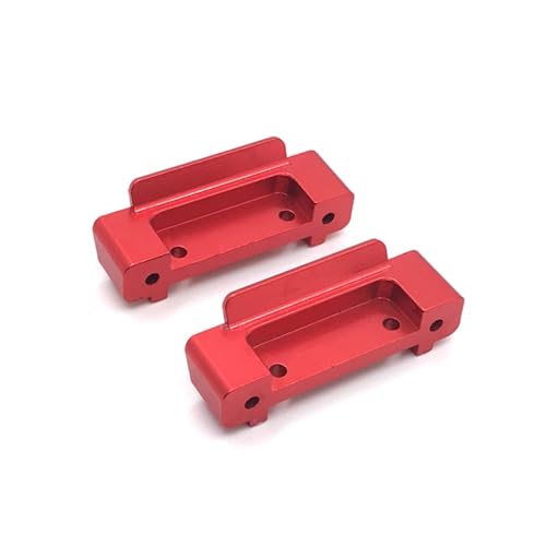 QOAKSDY RC Teile Kompatibel Mit WLtoys 184011 A949 A959 A969 A979 K929 1/18 rc Cars Upgrade Refit Vorne Und Hinten Unten Für Schwingarmbefestigungen Schutzstange(Red) von QOAKSDY