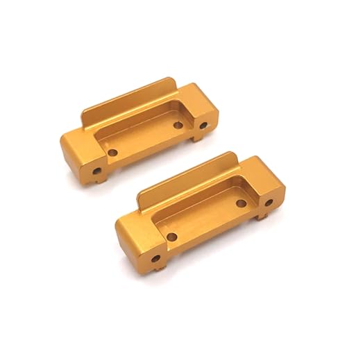 QOAKSDY RC Teile Kompatibel Mit WLtoys 184011 A949 A959 A969 A979 K929 1/18 rc Cars Upgrade Refit Vorne Und Hinten Unten Für Schwingarmbefestigungen Schutzstange(Yellow) von QOAKSDY