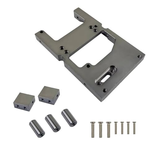QOAKSDY RC Teile Kompatibel Mit WPL B14 B24 C14 C24 Q65 Für MN D90 D99S MN45 RC Auto Lenkservogehäuse Metall Lenkgetriebegehäuse Befestigungsklammern(Gray) von QOAKSDY