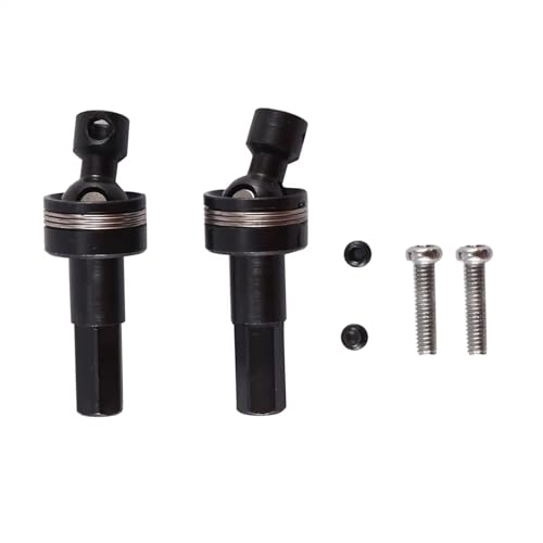 QOAKSDY RC Teile Kompatibel Mit WPL C14 C24 B14 B24 B36 Für MN D90 MS RC-Auto-Tuning-Teile, 2-teilige Metall-Vorderachse Für Universelle CVD-Antriebswelle, 5-mm-Sechskant von QOAKSDY