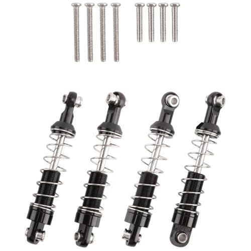 QOAKSDY RC Teile Kompatibel Mit WPL C14 C24 C34 Für MN D90 D91 D96 D99 D99S MN90 Für MN99S RC-Auto-Upgrade-Teile, 4 Stück Metall-Stoßdämpfer von QOAKSDY
