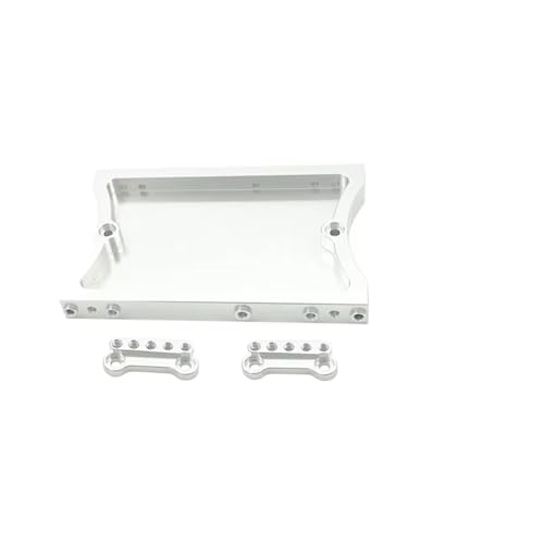 QOAKSDY RC Teile Kompatibel Mit WPL Für MN D90 D91 D96 D99 MN90 Für MN99S 1/12 1/16 RC Auto Metall Vorne Und Hinten Lenkservo Feste Montagehalterung Strahl(Silver,Rear) von QOAKSDY