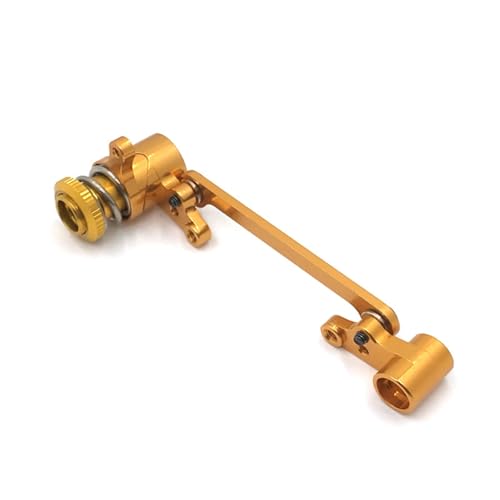 QOAKSDY RC Teile Kompatibel Mit Wltoys 124016 124017 124018 124019 144001 144002 1:14 1:12 RC Auto Upgrade Teile Metall Lenkung Gruppe Montage Set(Yellow) von QOAKSDY