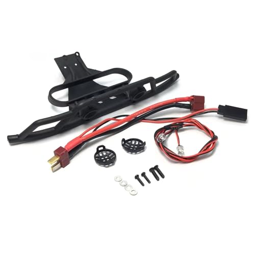 QOAKSDY RC Teile Kompatibel Mit Wltoys 144001 144010 124016 124017 124018 124019 rc Cars Upgrades Dekoration Teile Frontstoßstange Mit Licht von QOAKSDY