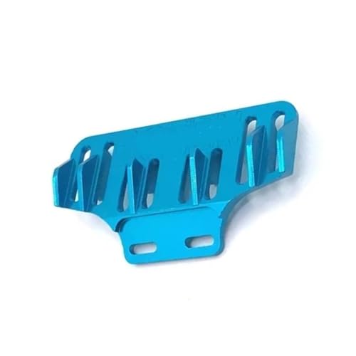 QOAKSDY RC Teile Kompatibel Mit Wltoys 284131 K969 K989 K999 P929 Für MINI-Q RC01 1/28 RC Auto Upgrade Teile Zubehör Metall Heckstoßstange Heckflügel(Blue) von QOAKSDY