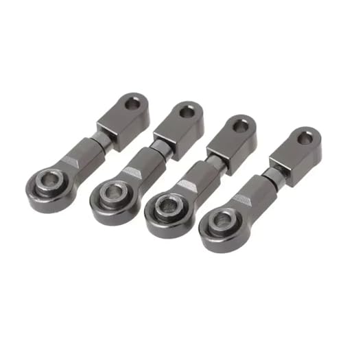 QOAKSDY RC Teile Kompatibel Mit Wltoys P929 P939 K969 K979 K989 K999 1/28 RC CAR 4PCS Verbessert Metallteile Obere Für Schwingarm(Gray) von QOAKSDY