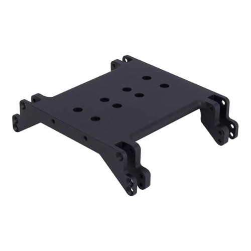 QOAKSDY RC Teile Kompatibel Mit Wraith RR10 Für Axial 90018 1/10 RC Auto Überrollkäfig-Übertragungsgetriebe Für Chassis-Unterfahrschutzplatte Mit Doppelten Befestigungslöchern(Black) von QOAKSDY