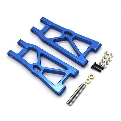 QOAKSDY RC Teile Kompatibel Mit ZD Für Racing DBX-10 1:10 Ferngesteuertes Auto Für Wüsten-Geländewagen, Metall-Upgrade-Zubehör, Hinterer Unterer Arm(Blue) von QOAKSDY