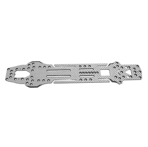 QOAKSDY RC Teile RC Auto Für Chassis Platte Kit ABS Batterie Halterung Kit Für 1: 10 Drift Auto Upgrade Ersatz Zubehör(Silver) von QOAKSDY