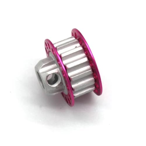 QOAKSDY RC Teile RC Fernbedienung Auto 1/10 Drift Auto Metall 14T Motor Gürtel Getriebe Bohrung 4mm Upgrade Zubehör Ersatzteile(Pink) von QOAKSDY
