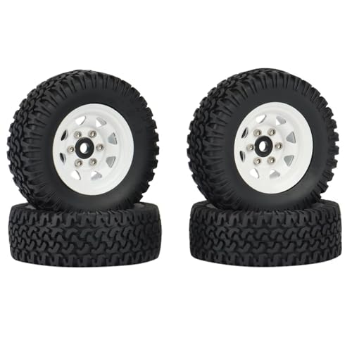 RC Auto Reifen Für Axial Jr 90069 D90 TF2 Für Tamiya CC01 LC70 Für MST 1/10 RC Crawler Car 4PCS 1,55 Metall Beadlock Felgenreifen Set RC Auto Reifen Für Axial Jr 90069 D90 TF2 Für Tamiya CC01 LC70 Für MST 1/10 RC Crawler Car 4PCS 1,55 Metall Beadlock Felgenreifen Set von QOAKSDY