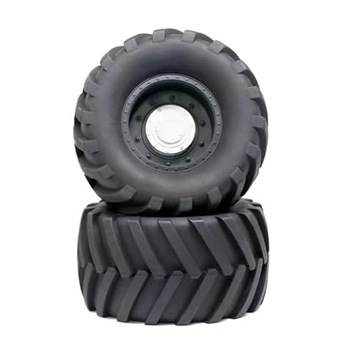 RC Auto Reifen Für Losi Für LMT Für Arrma Für Kraton Für Traxxas Für Maxx 1/8 Für Monster Truck Teile Für Buggy-Reifen 173 Mm Rad 17 Sechskant(Black) von QOAKSDY