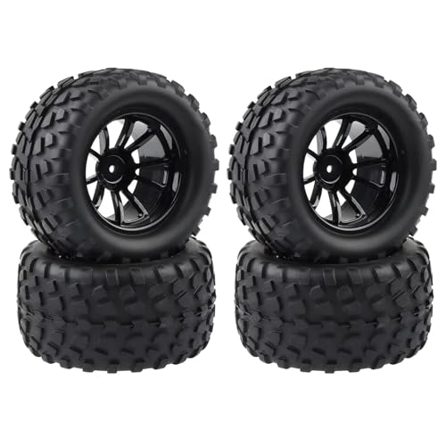 RC Auto Reifen Für Traxxas Für Arrma Für Redcat Für HSP Für HPI 1/10 RC Für Monster Truck Für Buggy 130 Mm Reifen-Rad-Schaumstoffeinsätze 12 Sechskant von QOAKSDY