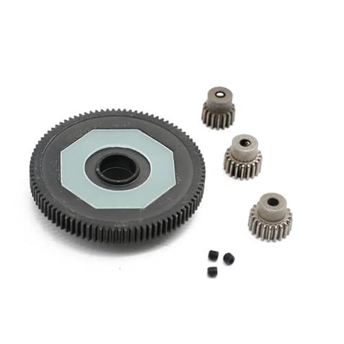 RC-Cars-Upgrade Teile Für Arrma 1/10 Für Granite Für Senton Für Big Für Rock Für Vorteks Für Typhoon RC Upgrade Teile 91T Stirnrad Mit 17T/19T/27T Ritzel Getriebe Set von QOAKSDY