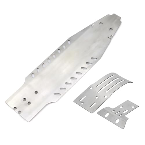 RC-Cars-Upgrade Teile Für Tamiya Für BBX BB01 Edelstahl Chassis Rüstung Skid Platte Achse Protector 1/10 RC Auto Upgrade Teile Zubehör(Size1) von QOAKSDY