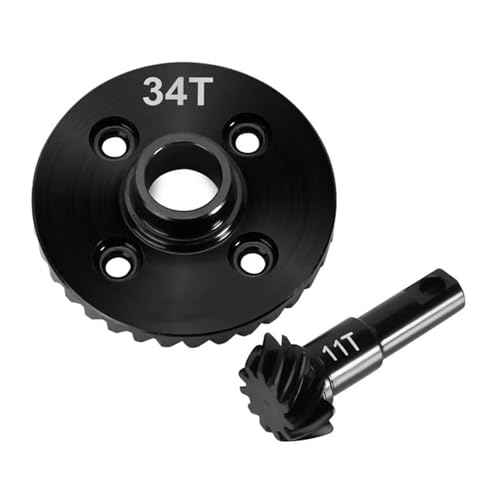 RC-Cars-Upgrade Teile Für Traxxas Für Trx4 Für Trx6 1/10 Overdrive Underdrive Stahl Helical Axle Gears RC Crawler Auto Upgrade Modifikation Zubehör(Stock 34T 11T) von QOAKSDY