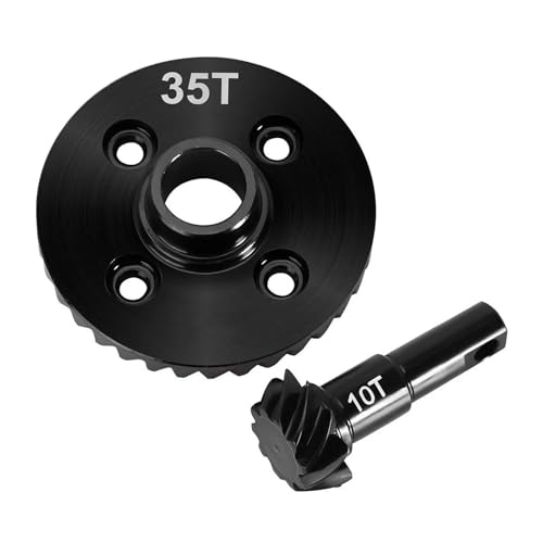 RC-Cars-Upgrade Teile Für Traxxas Für Trx4 Für Trx6 1/10 Overdrive Underdrive Stahl Helical Axle Gears RC Crawler Auto Upgrade Modifikation Zubehör(Underdrive 35T 10T) von QOAKSDY