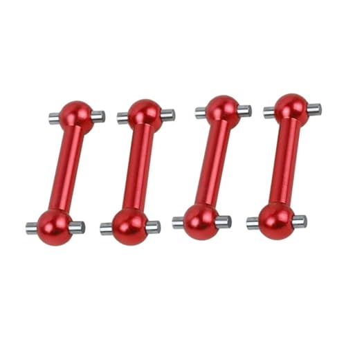 RC Teile Für Tamiya Für TT02 TT02D TT02S 4 Stück Antriebswelle Hundeknochenteil Fahrzeug 1:10 rc Cars Crawler Antriebswelle Upgrade(Red) von QOAKSDY