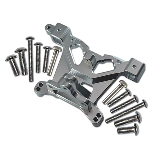 RC Teile Für Traxxas Für E-Revo 2.0 86086-4 4X4 Für VXL Für Monster Truck 1/10 RC Auto Upgrade-Zubehör Hintere Karosseriehalterung Karosseriepfosten(Gray) von QOAKSDY