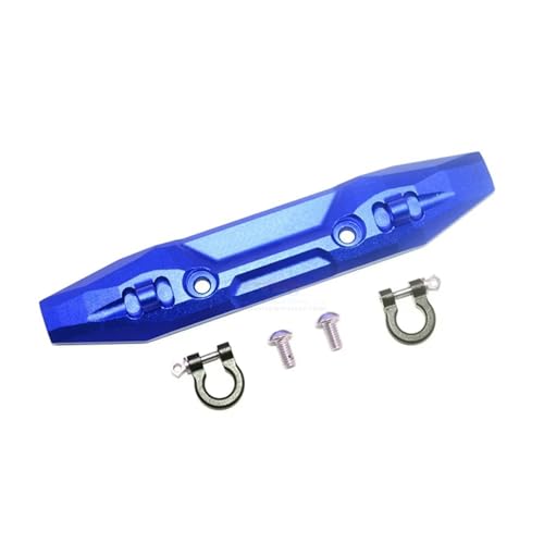 RC Teile Für Traxxas Für E-Revo 2.0 86086-4 4X4 Für VXL Für Monster Truck 1/10 rc Cars Upgrade Metall Frontstoßstange Mit Abschlepphaken 5335X(Blue) von QOAKSDY