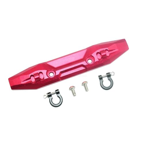 RC Teile Für Traxxas Für E-Revo 2.0 86086-4 4X4 Für VXL Für Monster Truck 1/10 rc Cars Upgrade Metall Frontstoßstange Mit Abschlepphaken 5335X(Red) von QOAKSDY