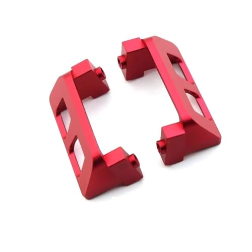 RC Teile Für Traxxas Für Slash Für E-Revo Für Summit 1/16 RC Auto Upgrade Teile Zubehör 2 Stück Metall Lenkservoschutz(Red) von QOAKSDY