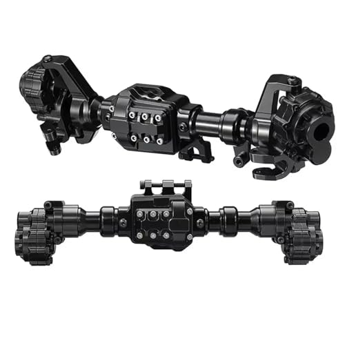 RC Teile Für Traxxas Für TRX-4 Für Defender Für Bronco G500 1/10 RC Crawler Upgrade Teile Aluminium Portalachsgehäuse(Black) von QOAKSDY